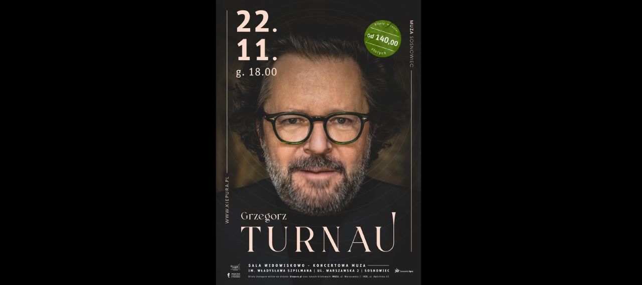 Grzegorz Turnau wystąpi w Sosnowcu – wielki koncert w MUZIE już 22 listopada