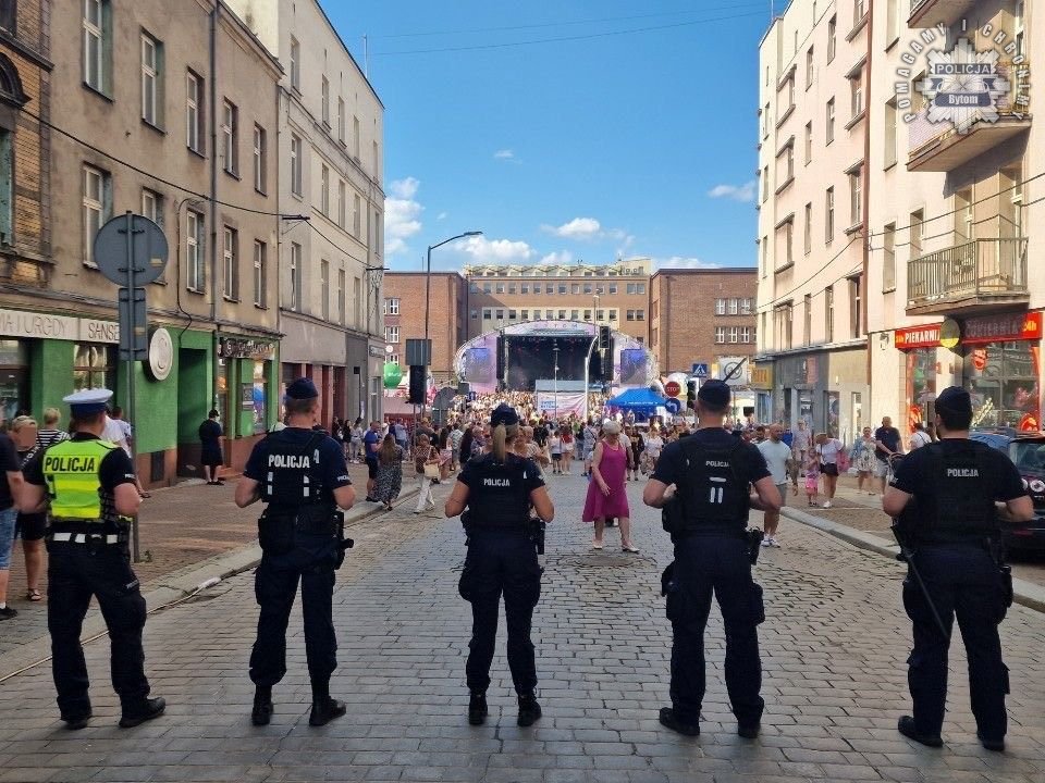 Dni Bytomia za nami. Mundurowi czuwali nad bezpieczeństwem uczestników