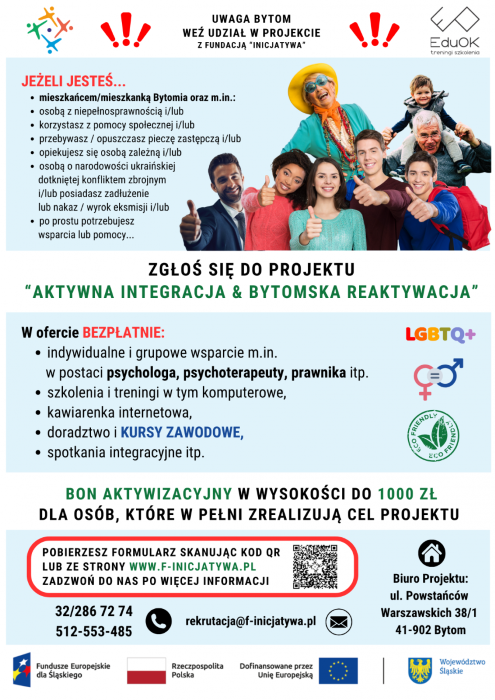 Nowy start dla seniorów i osób niepełnosprawnych dzięki projektowi Fundacji "Inicjatywa"