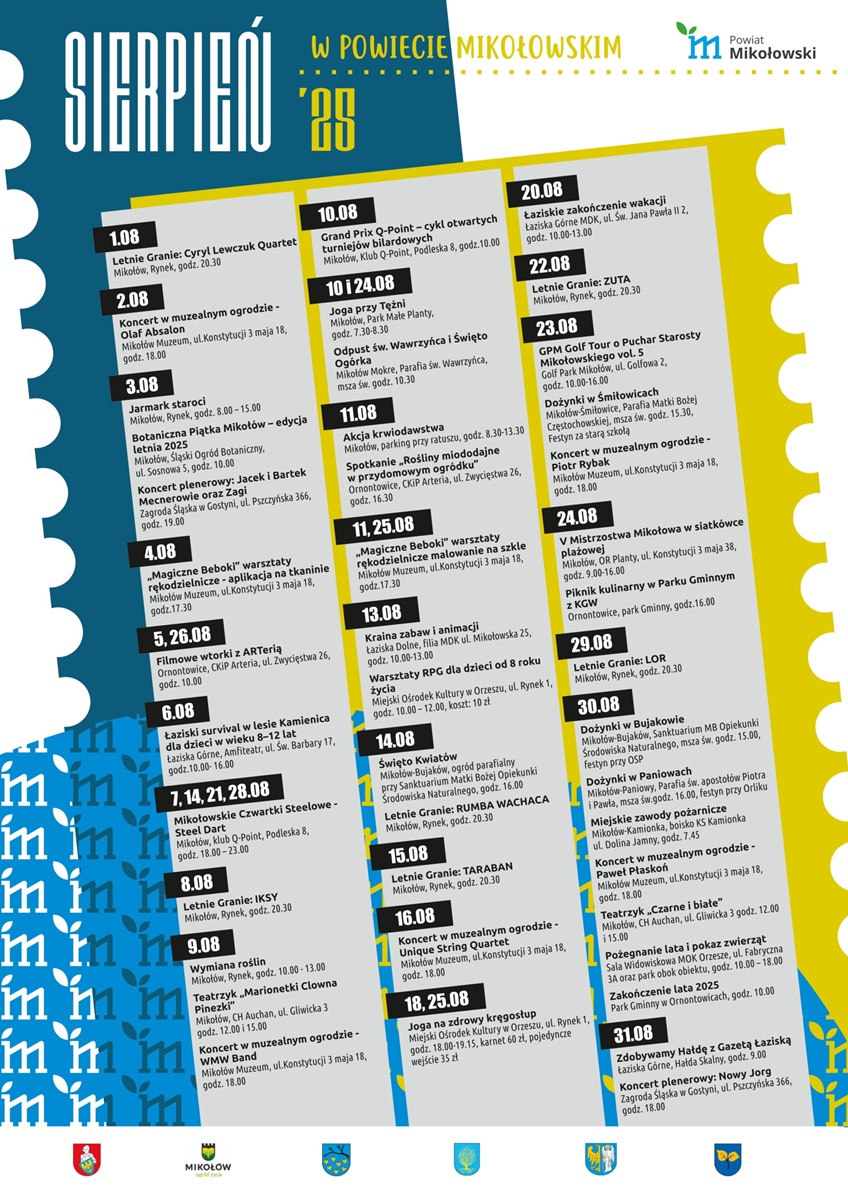 Sierpień 2025 w powiecie mikołowskim – wydarzenia i atrakcje