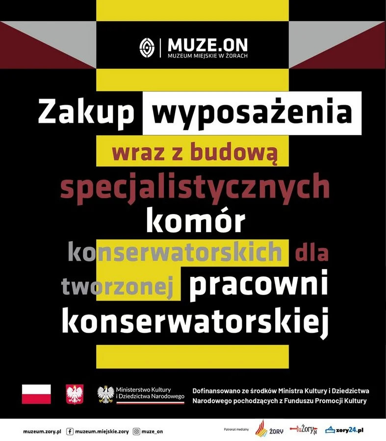 Dofinansowanie na rozwój pracowni konserwatorskiej w Muzeum Miejskim w Żorach