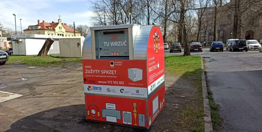 Zadbajmy o czystość Zabrza – zasady korzystania z czerwonych pojemników na elektroodpady