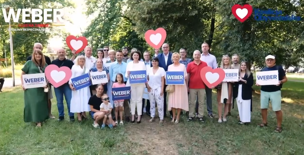 Ewa Weber z oficjalnym poparciem Koalicji Obywatelskiej!