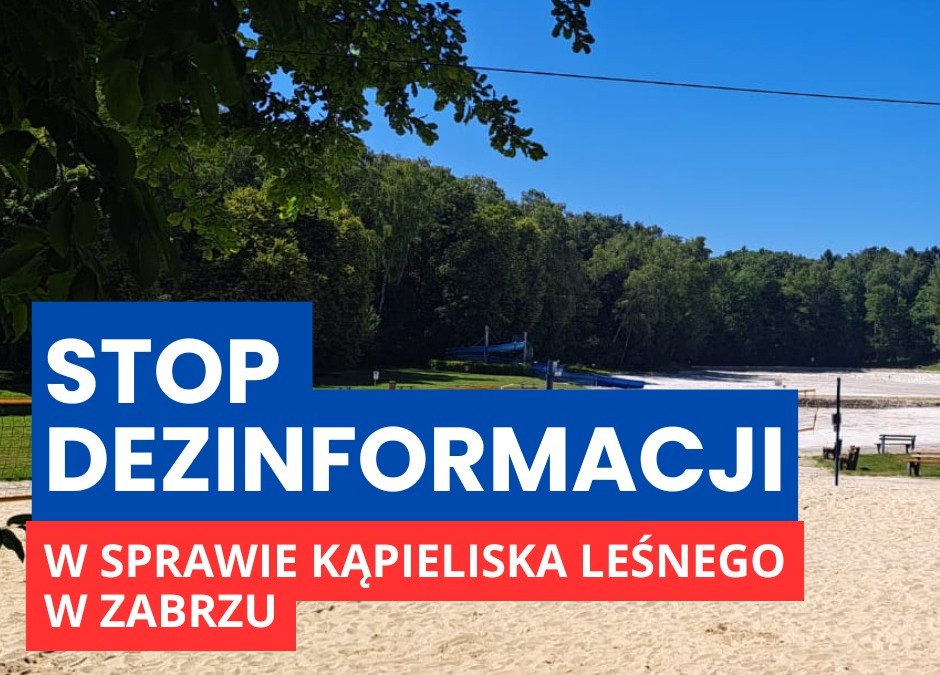 Teren Kąpieliska Leśnego przeznaczony pod deweloperkę? Ewa Weber dementuje