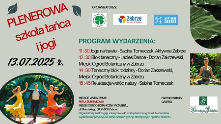 Plenerowa szkoła tańca i jogi w Zabrzu – zapisz się na wyjątkowe wydarzenie!