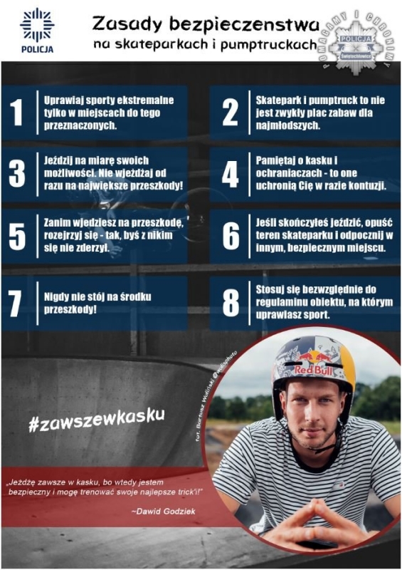 Bezpieczny skatepark. Świętochłowice edukują młodzież!