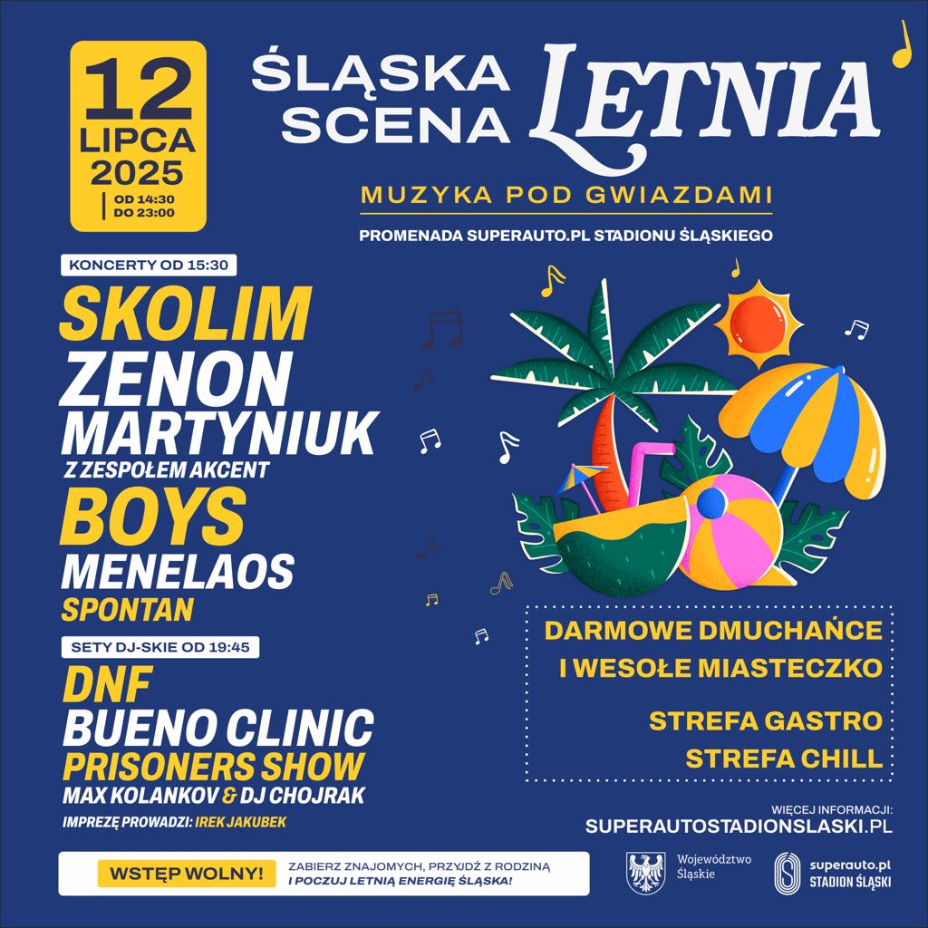 Muzyka taneczna i klubowe hity na Śląskiej Scenie Letniej