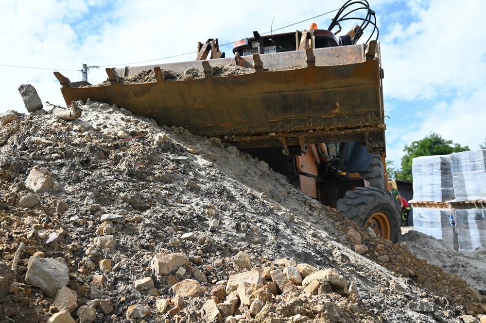 Ulica Pluty - postęp prac 1