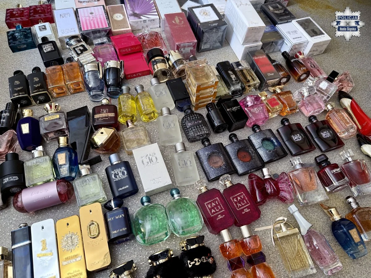 Podróbki perfum na targowisku w Rudzie Śląskiej. Policja wkroczyła do akcji