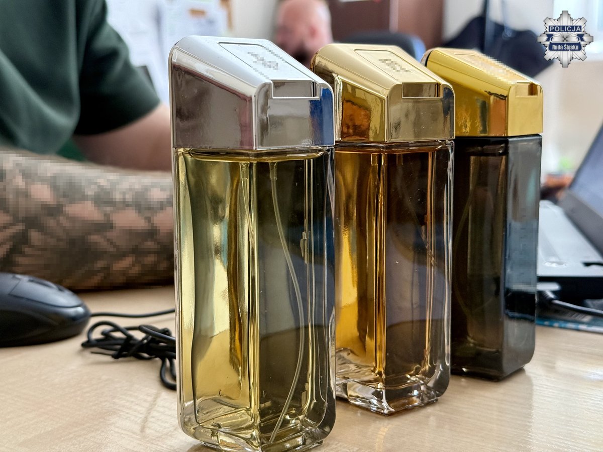 Podróbki perfum na targowisku w Rudzie Śląskiej. Policja wkroczyła do akcji