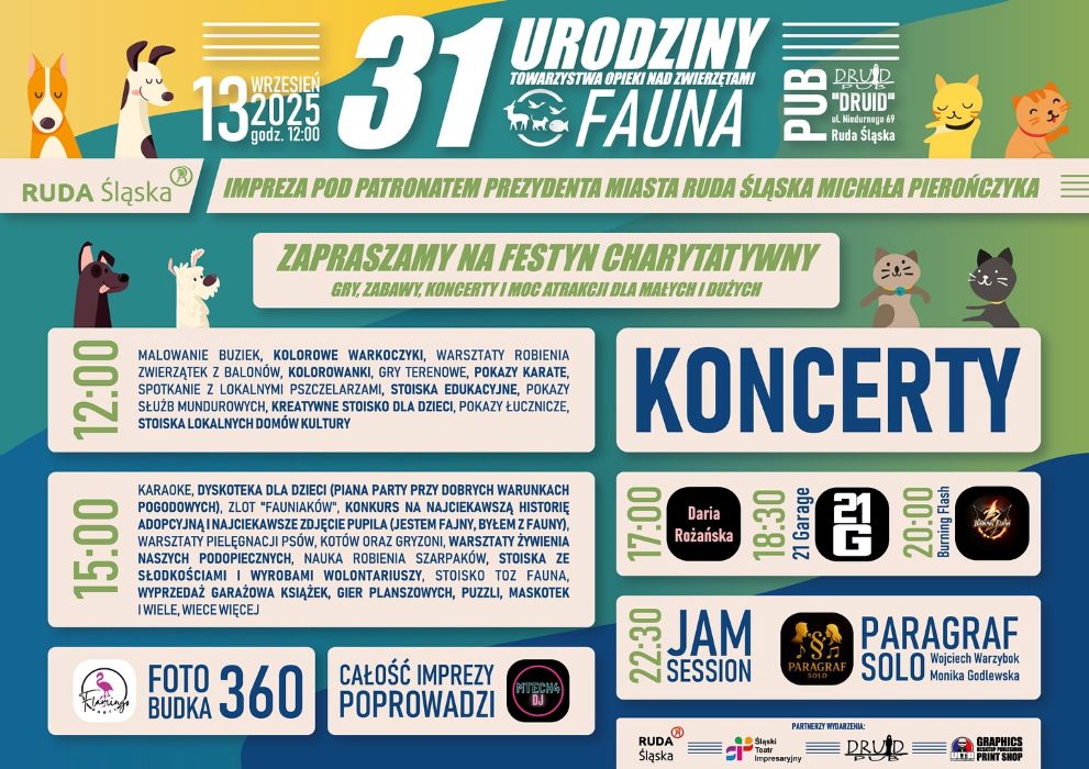 Moc atrakcji na 31. urodzinach Fauny! Sprawdź program!