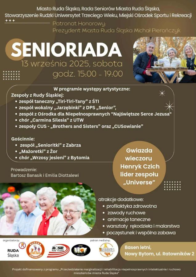 Senioriada 2025 w Rudzie Śląskiej – sprawdź program!