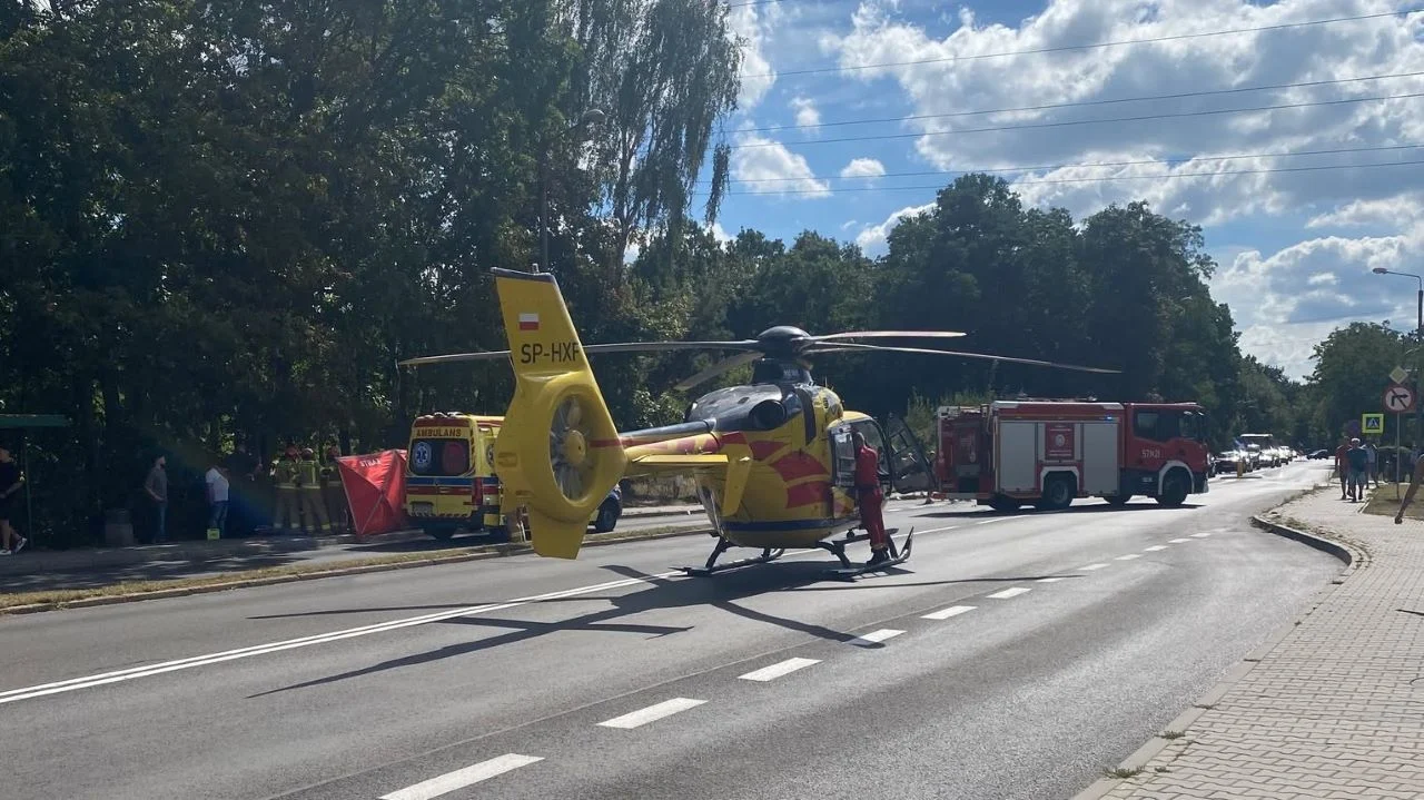 Pilna akcja służb w Halembie. Lądował śmigłowiec LPR