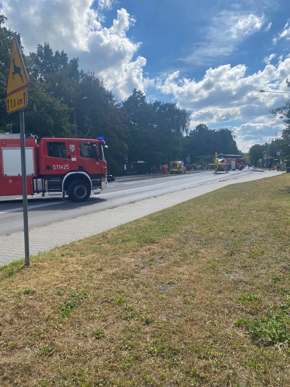 Pilna akcja służb w Halembie. Lądował śmigłowiec LPR