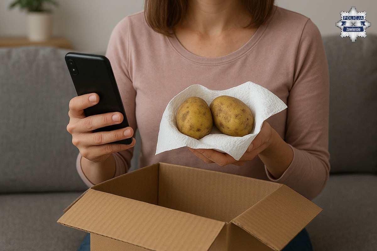 Zamiast smartfona dostała... ziemniaki. Policja ostrzega przed oszustami