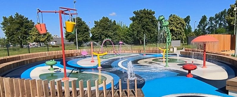 Wodny plac zabaw w Pyskowicach ponownie otwarty po kontroli sanitarnej