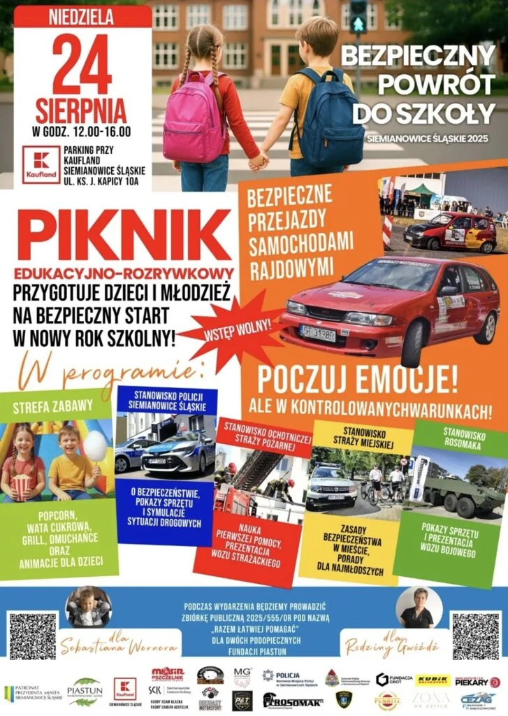 Edukacyjna impreza w Siemianowicach Śląskich – bezpieczny start w nowy rok szkolny