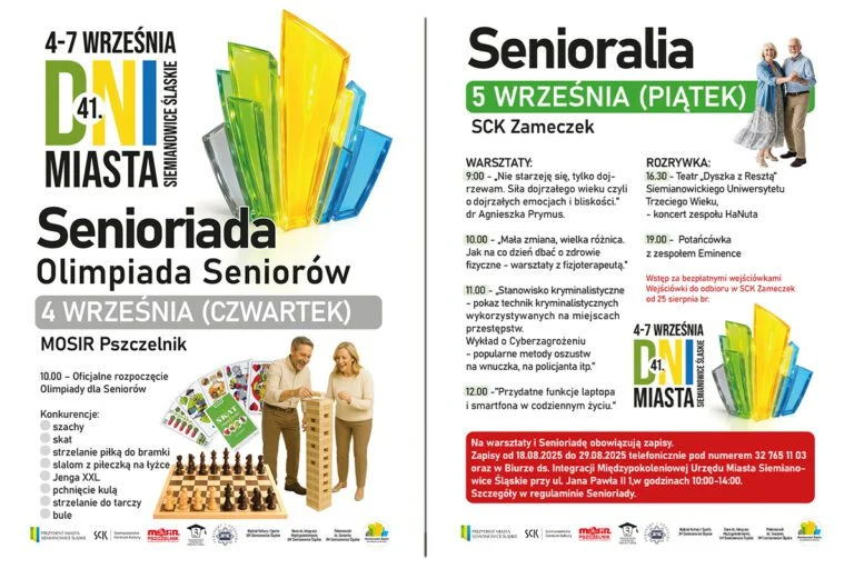 Seniorzy w Siemianowicach – Dni Miasta z atrakcjami dla dojrzałych mieszkańców