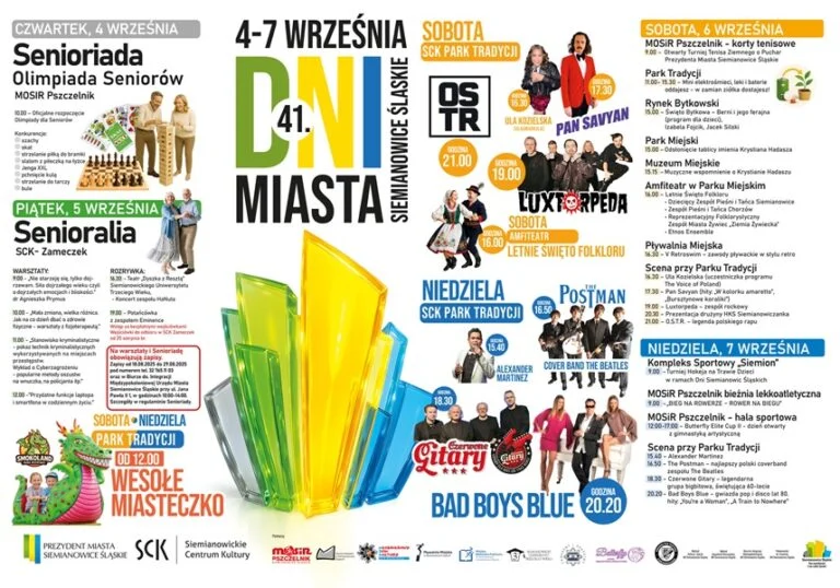 Siemianowice Śląskie: Przeżyj 41. Dni miasta – koncerty, wydarzenia i atrakcje