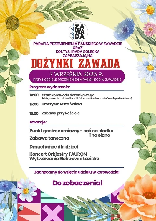 Wspólne świętowanie na Dożynkach w Zazdrości i Zawadzie – nie możesz tego przegapić!