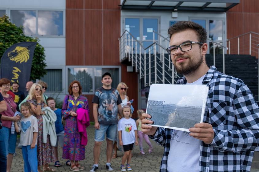 Zwiedzanie Stadionu Zimowego z Michałem Belicą / fot. Grzegorz Krzysztofik Fotografia, Muzeum Miejskie w Tychach
