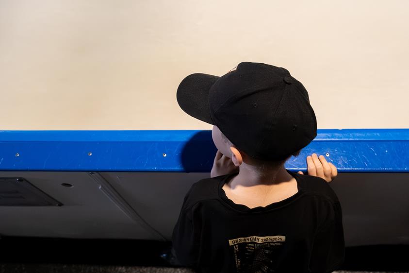 Zwiedzanie Stadionu Zimowego z Michałem Belicą / fot. Grzegorz Krzysztofik Fotografia, Muzeum Miejskie w Tychach