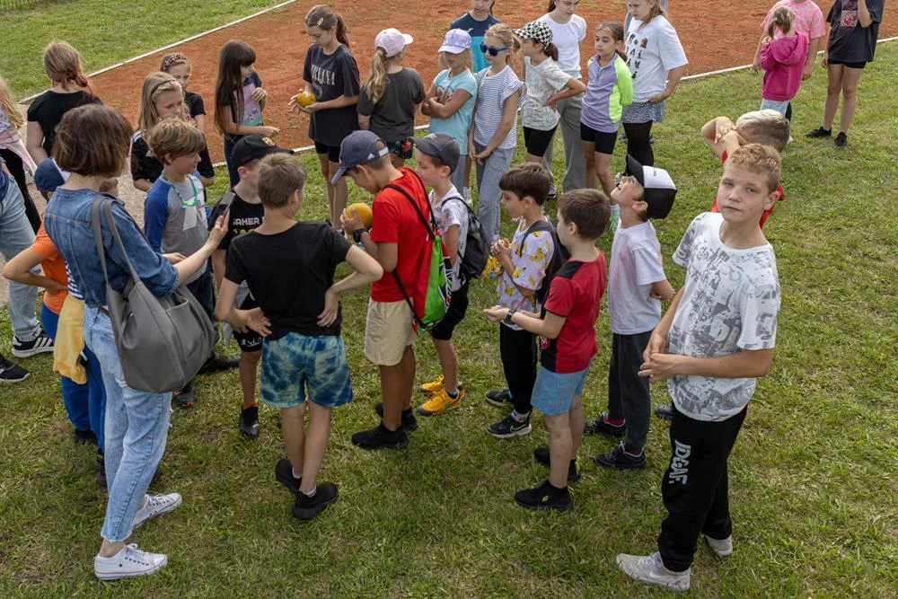 Zwiedzanie Stadionu Lekkoatletycznego w Tychach / fot. Artur Pławski, Muzeum Miejskie w Tychach