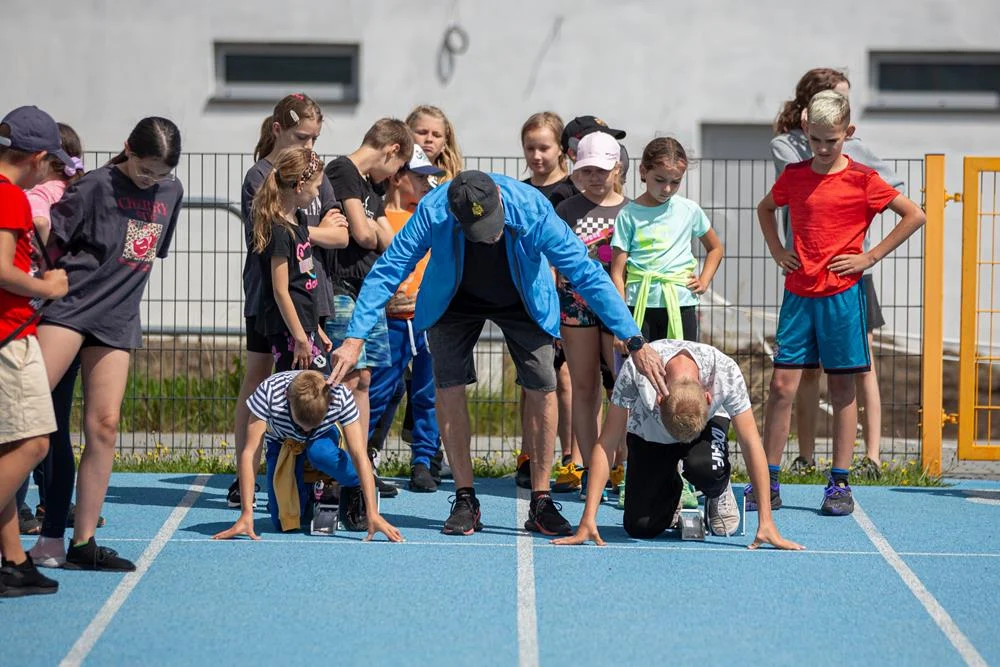 Zwiedzanie Stadionu Lekkoatletycznego w Tychach / fot. Artur Pławski, Muzeum Miejskie w Tychach