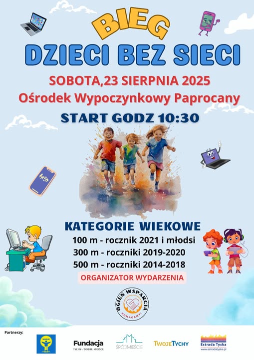 Bieg „Dzieci bez sieci” – zapisz się na sportową zabawę w Tychach!