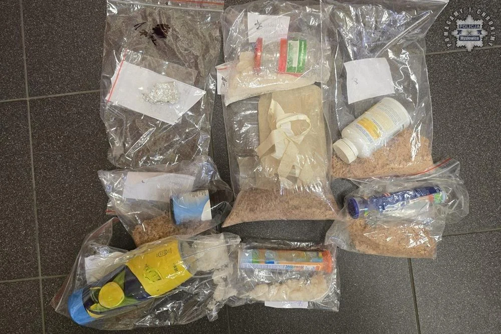 50-latek zatrzymany z narkotykami / fot. KMP Mysłowice