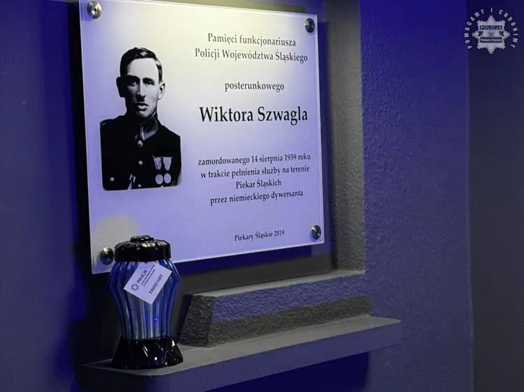 Hołd dla post. Wiktora Szwagla – 86. rocznica tragicznej śmierci w Piekarach Śląskich
