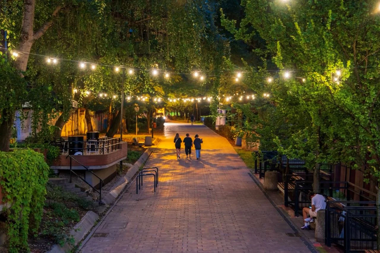 Aleja Przyjaźni zyskała klimatyczne oświetlenie! Spacer po Gliwicach jak z filmu