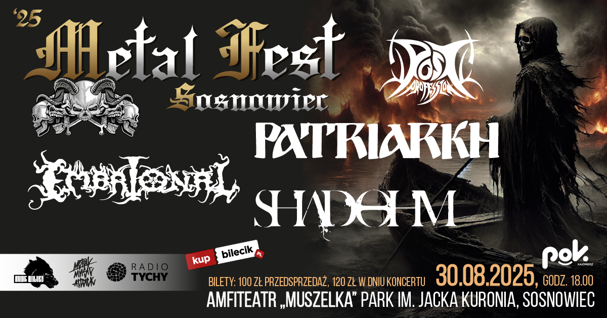 Sosnowiec Metal Fest 2025: Ciężkie brzmienia opanują Amfiteatr w Parku Kuronia