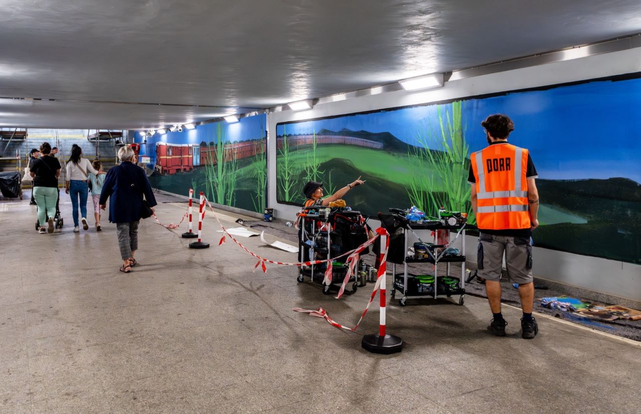 Murale ożywią podziemne przejście pod dworcem PKP [ZDJĘCIA]