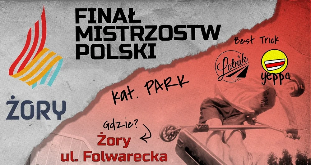 Finał Mistrzostw Polski w jeździe na hulajnodze już 9 sierpnia w Żorach!