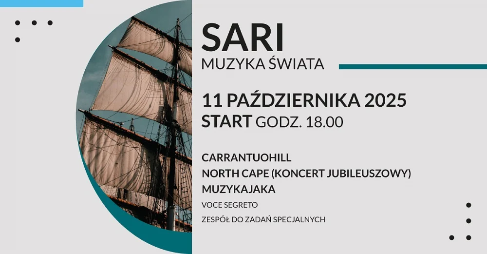 Carrantuohill, North Cape i inni. Koncert SARI – Muzyka Świata już w październiku!