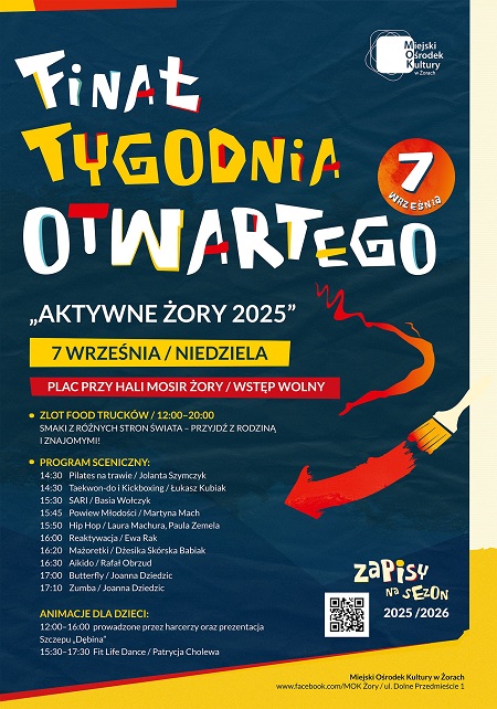 Aktywne Żory 2025 – finał tygodnia z tańcem, sportem i food truckami