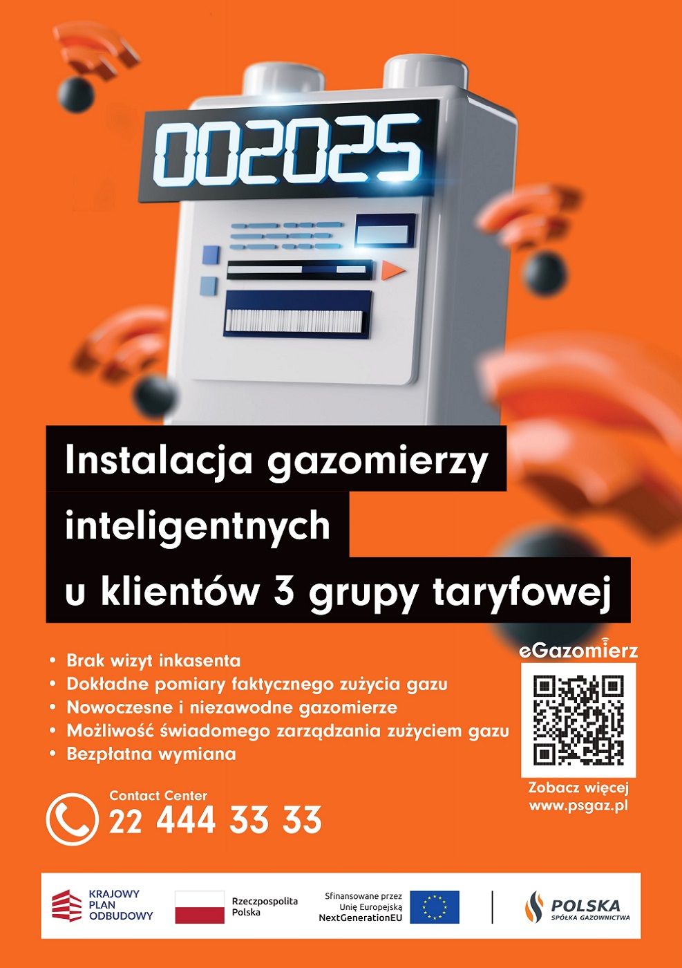 Wymiana gazomierzy w ramach projektu eGazomierz – ważna informacja dla mieszkańców