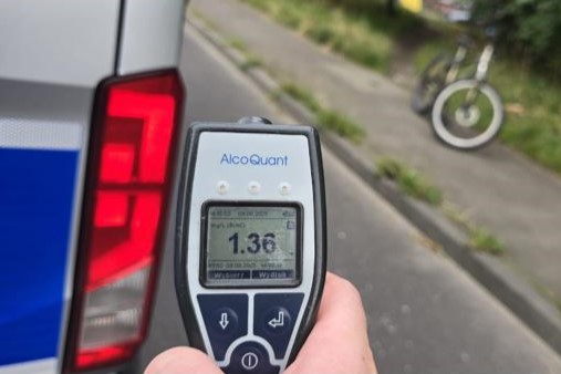 34-letni rowerzysta z Zabrza zatrzymany za jazdę na blisko 3 promilach
