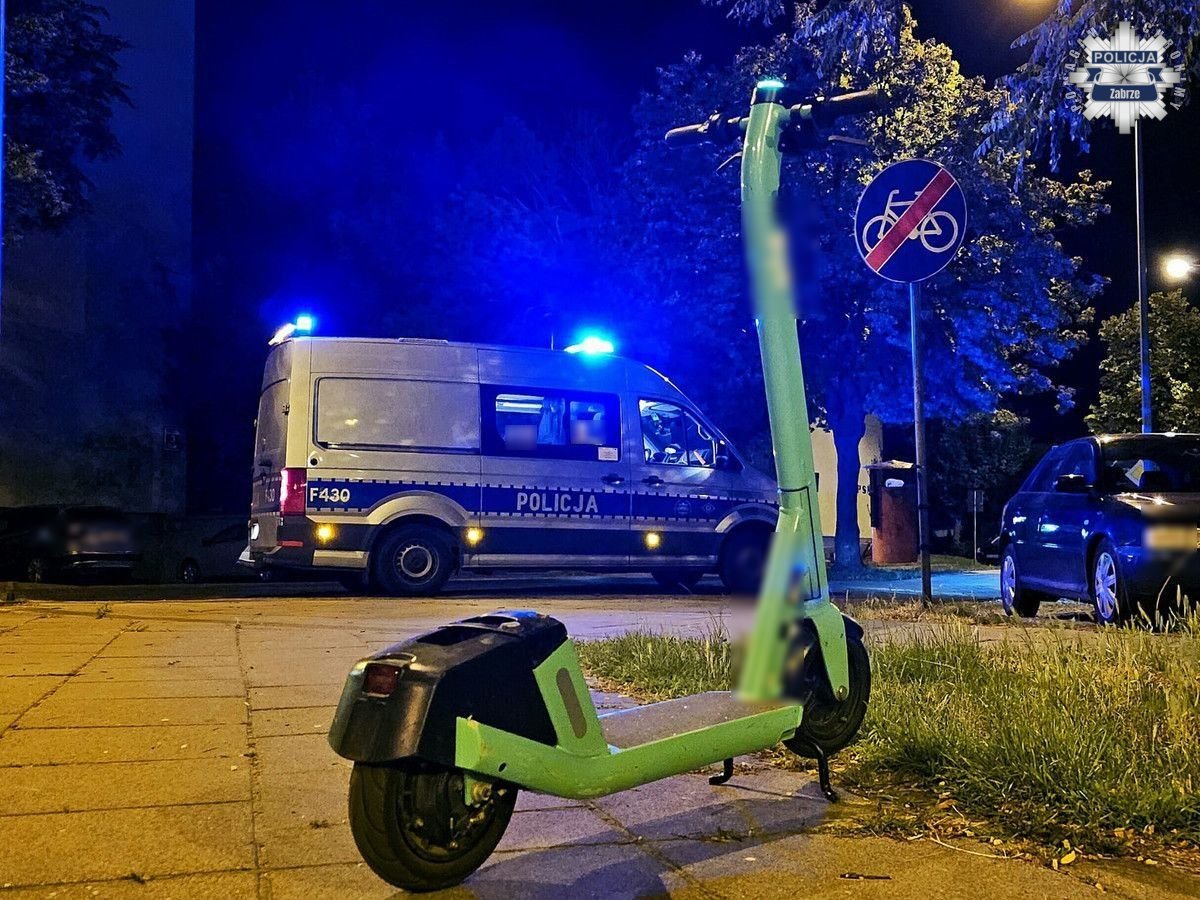 Akcja „Hulajnoga” w Zabrzu. Alkohol, telefony i niedozwolone pojazdy