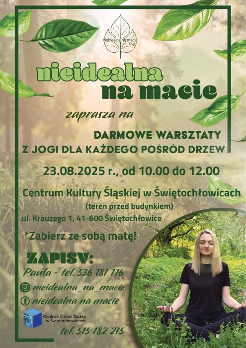 Darmowe warsztaty jogi w Świętochłowicach odwołane!