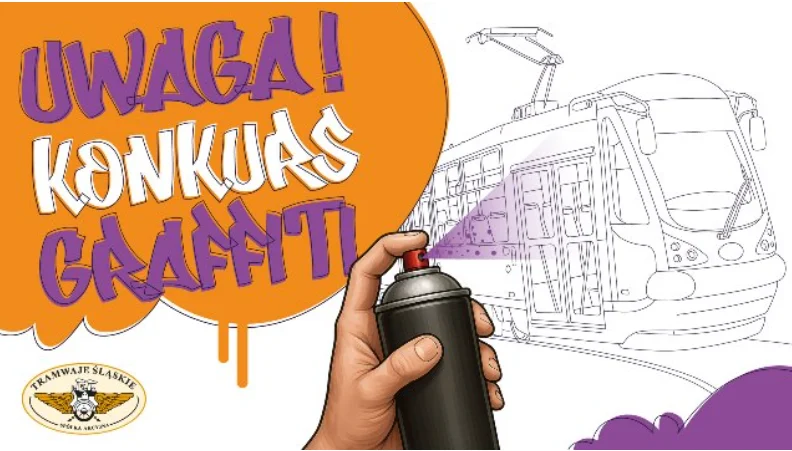 Legalne graffiti na tramwaju? Weź udział w konkursie i wygraj 3000 zł!