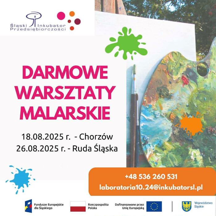 Plener malarski w Chorzowie za darmo – warsztaty dla młodzieży i seniorów