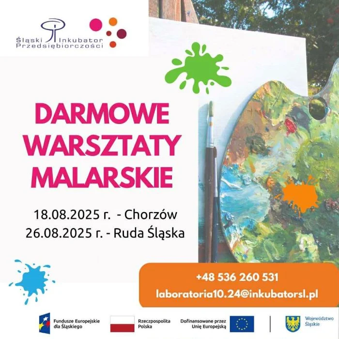 Plener malarski w Chorzowie za darmo – warsztaty dla młodzieży i seniorów