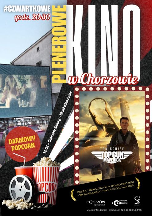 „Top Gun: Maverick” w kinie plenerowym w Chorzowie – darmowy seans już dziś!