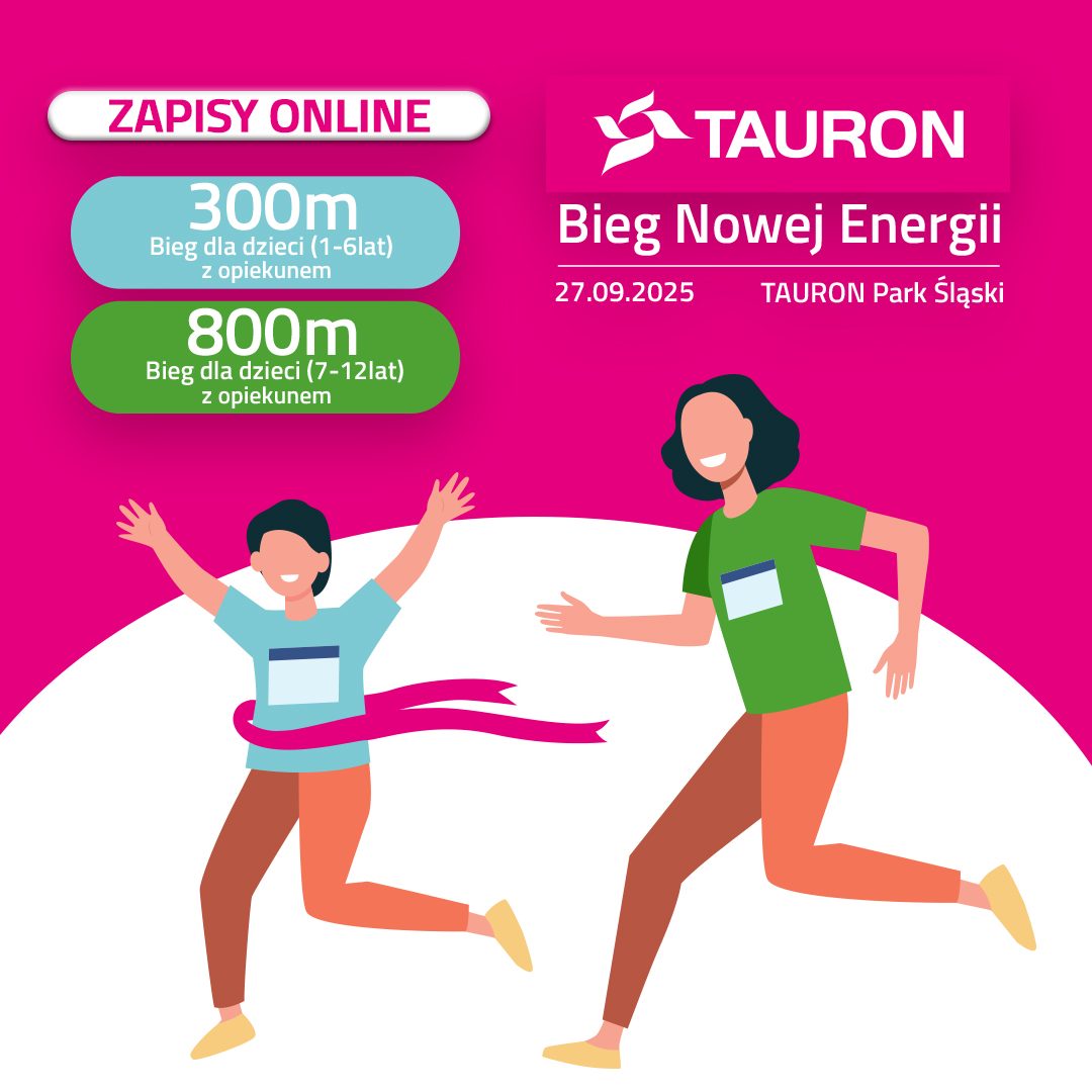 TAURON Bieg Nowej Energii 2025 – biegaj i maszeruj w sercu Parku Śląskiego!