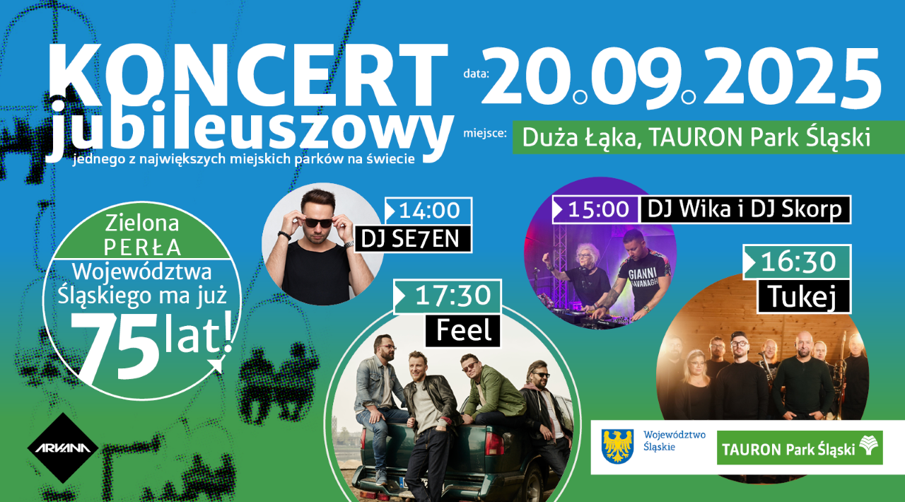 Zielona Perła Śląska kończy 75-lat! Przed nami koncert jubileuszowy w Parku Śląskim