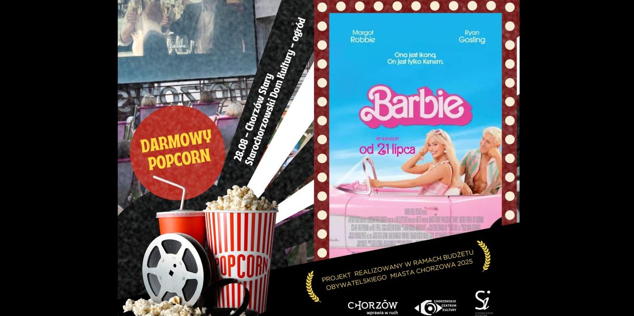 „Barbie” kończy sezon kina plenerowego w Chorzowie – seans już 28 sierpnia o 20:30!