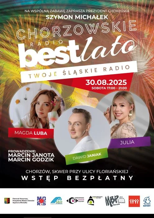 BEST Lato vol. 4 w Chorzowie! Muzyczna sobota z darmowym koncertem na zakończenie wakacji