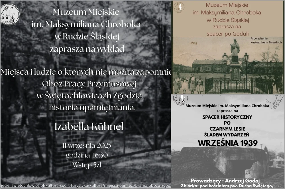 Wrzesień w Muzeum Miejskim w Rudzie Śląskiej – spacery, wykład i oprowadzanie